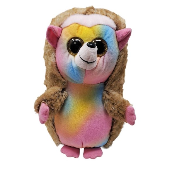 Ty Pinecone Tie Dyed Plush Stuffed Animal Hedgehog Toy 9 Inches 2018 - Picture 1 of 9